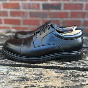 COLE HAAN Country C01920 Waterproof Black Leather Lace-up Oxford 9.5 Shoes M4